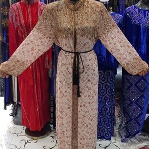 Able Women's Gold and Cream Dress